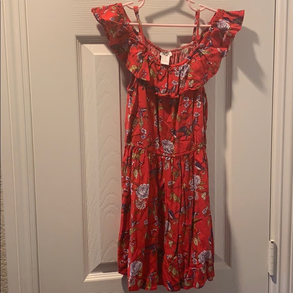 Super cute bird 🐦 print and flower 🌺 dress.